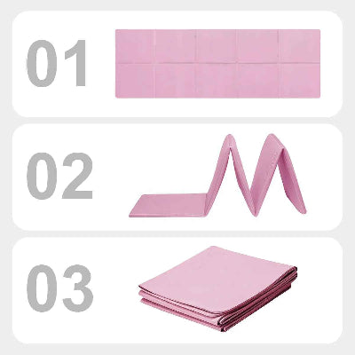 Tapis yoga pliable facile à ranger