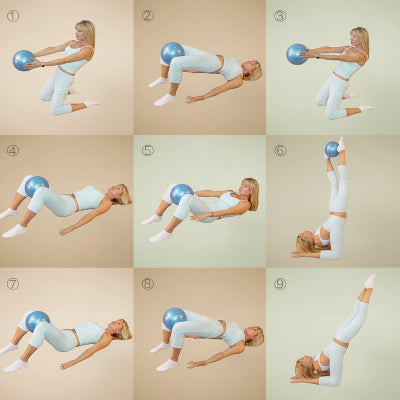 Ballon pilates exercices variés