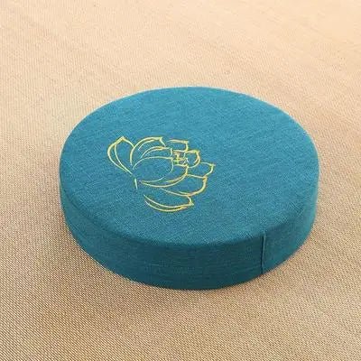 Zafu méditation yoga bleu