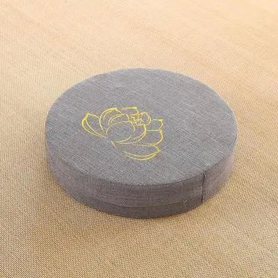 Zafu méditation yoga gris