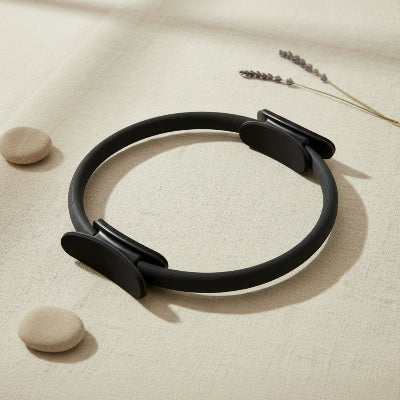 anneau de pilates noir solide