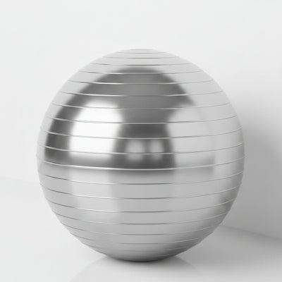 Ballon de gym en couleur argenté
