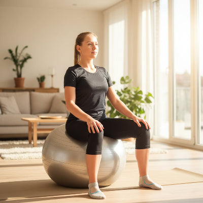 ballon de gym stable et confortable