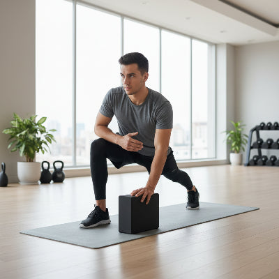 brique pour yoga homme fait ettirement salle de sport