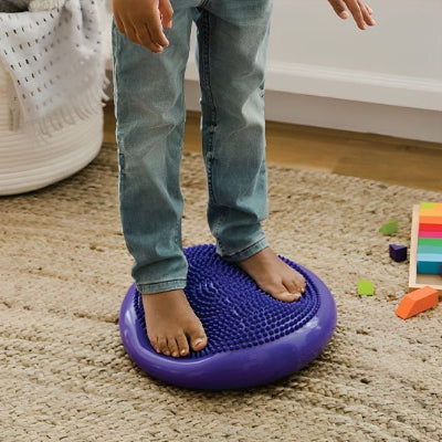 Coussin yoga violet confortable