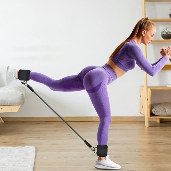 Élastique musculation avec sangle