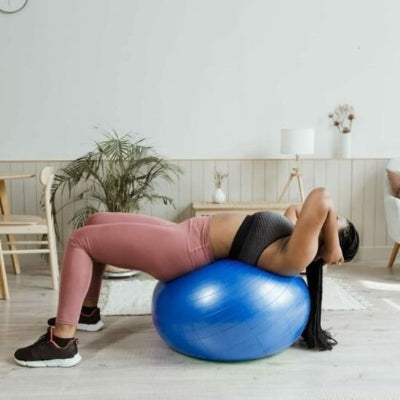 swiss ball bleu