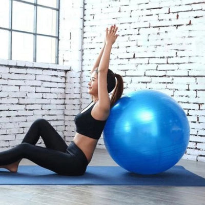 swiss ball ergonomic bleu