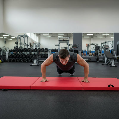 tapis de gym homme fait des exercices-dans la salle de sport 