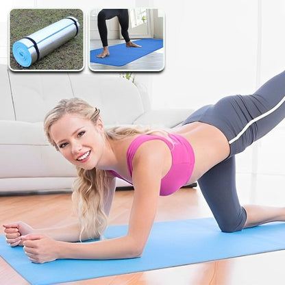 Tapis de sport bleu
