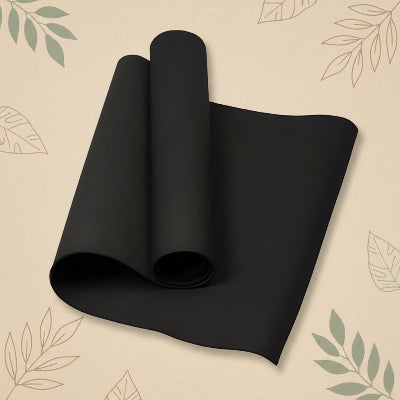 tapis de yoga en eva noir 