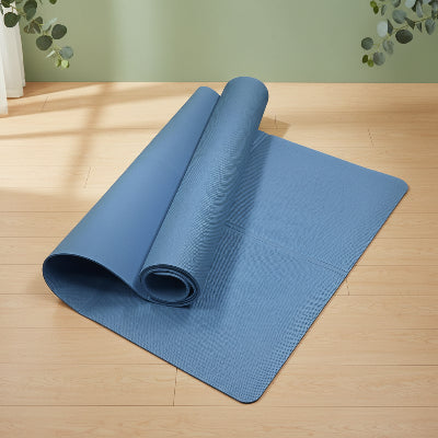 tapis yoga eva bleu