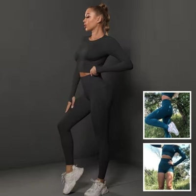 tenue yoga short et leggings