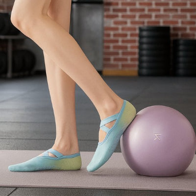 Yoga chaussettes bleu et confortable