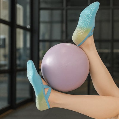 Yoga chaussettes bleu et stable