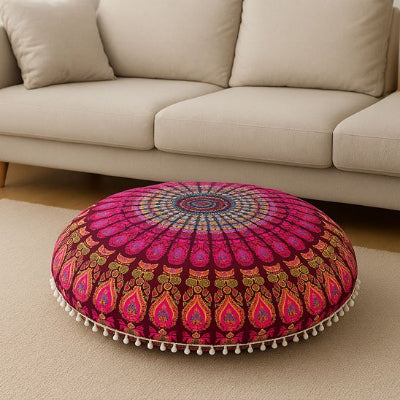 Zafu pour yoga et méditation rond